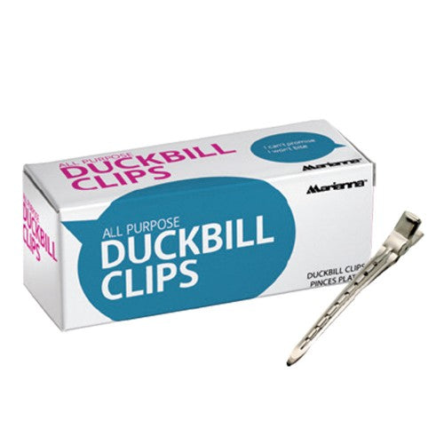 White Smoke Marianna Duckbill Clips 12pk