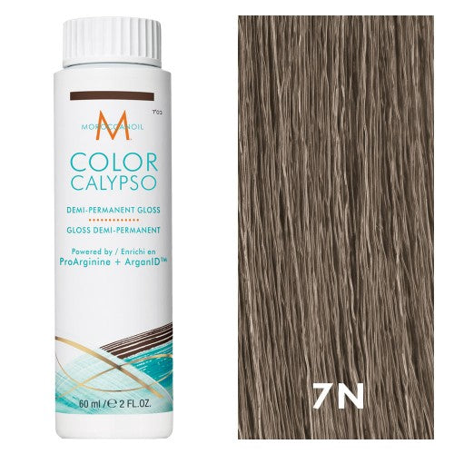 Dark Olive Green Moroccanoil Color Calypso 7N/7.0 Medium Blonde 2oz