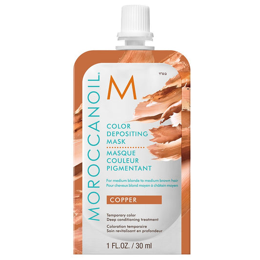 White Smoke Moroccanoil Color Depositing Mask Copper