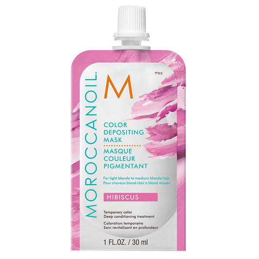 White Smoke Moroccanoil Color Depositing Mask Hibiscus