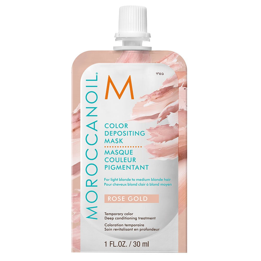 White Smoke Moroccanoil Color Depositing Mask Rose Gold