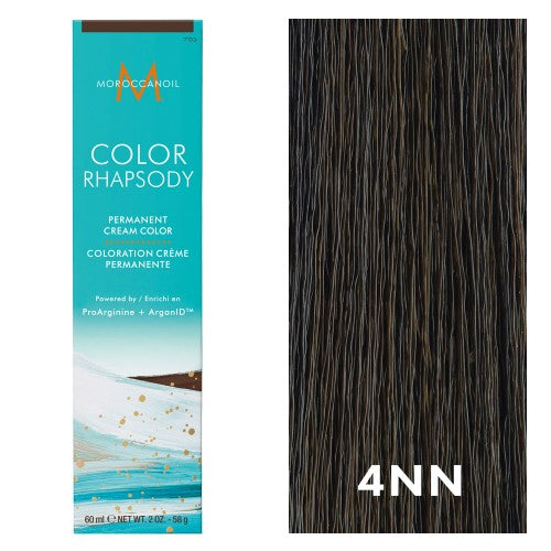 Dark Slate Gray Moroccanoil Color Rhapsody 4NN/4.00 Intense Medium Brown 2oz