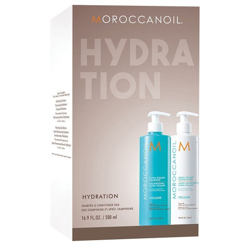 White Smoke Moroccanoil Hydration Half Liter Duo