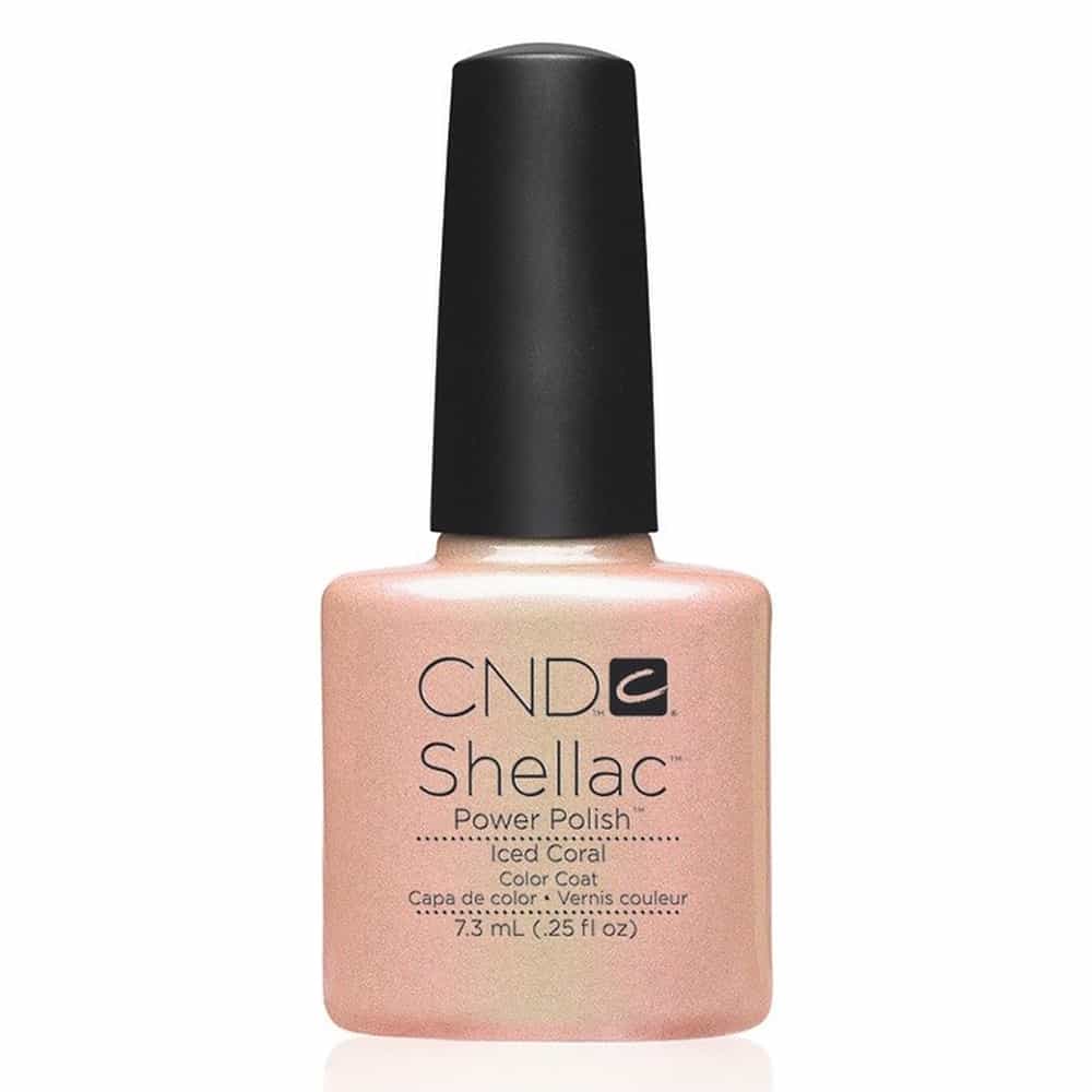 White Smoke CND Shellac Iced Coral .25 fl oz 40517