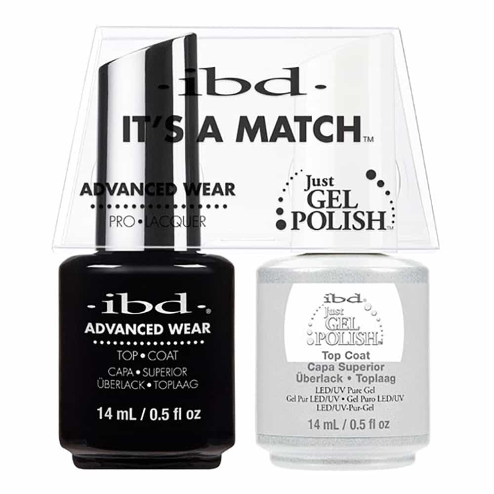 White Smoke IBD Just Gel Polish It's A Match - Top Coat