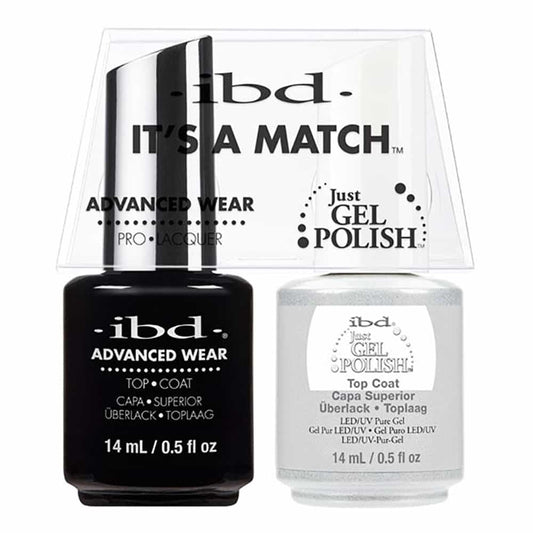 White Smoke IBD Just Gel Polish It's A Match - Top Coat