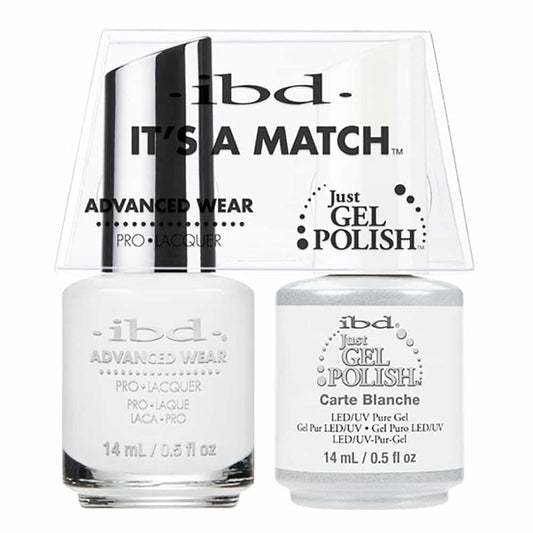 White Smoke IBD Just Gel Polish It's A Match - Carte Blanche