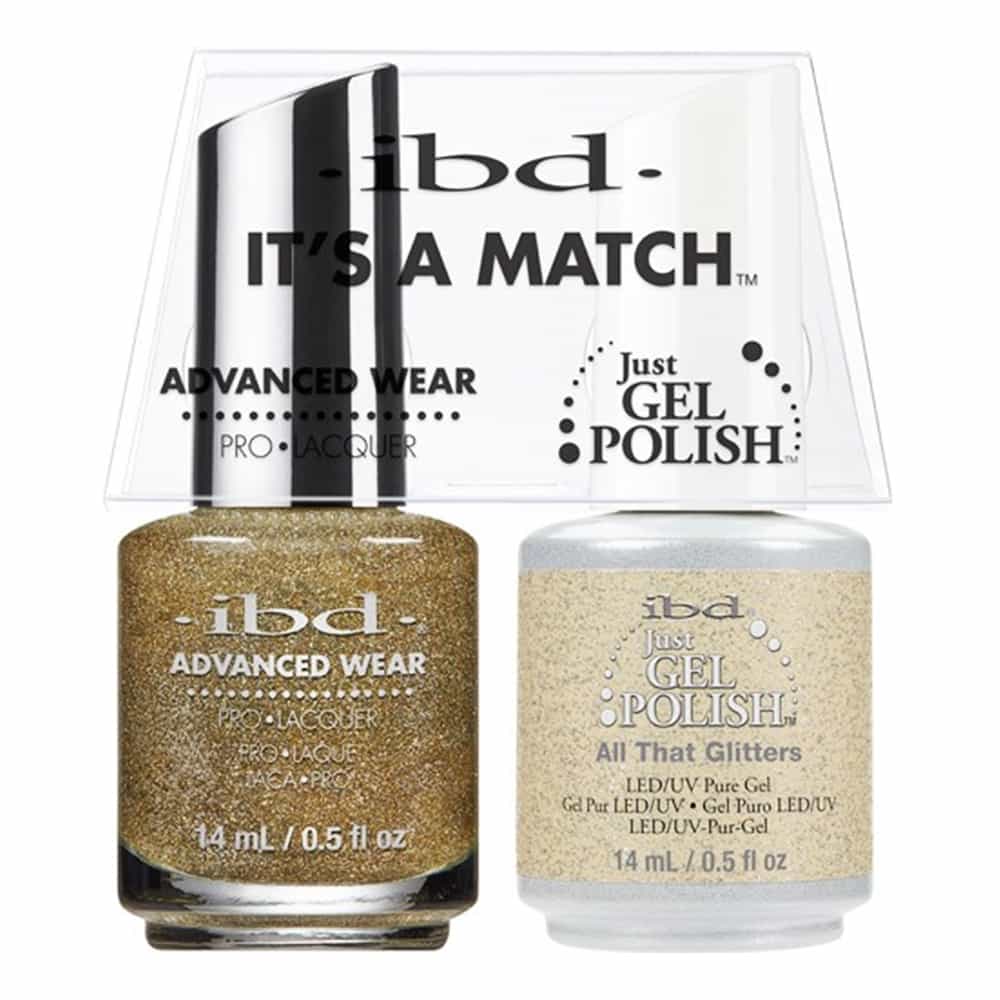 White Smoke IBD Just Gel Polish It's A Match - All That Glitters