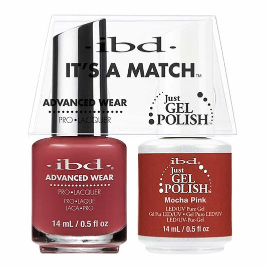 White Smoke IBD Just Gel Polish It's A Match - Mocha Pink