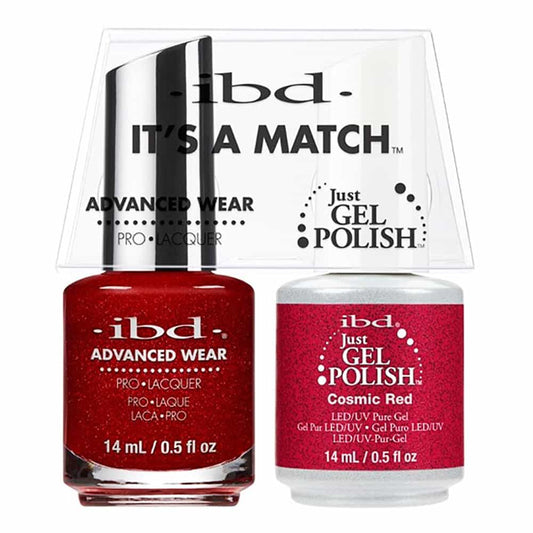 White Smoke IBD Just Gel Polish It's A Match - Cosmic Red