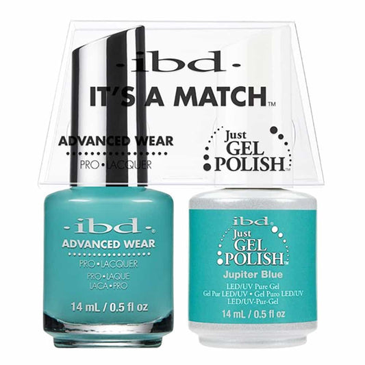 White Smoke IBD Just Gel Polish It's A Match - Jupiter Blue