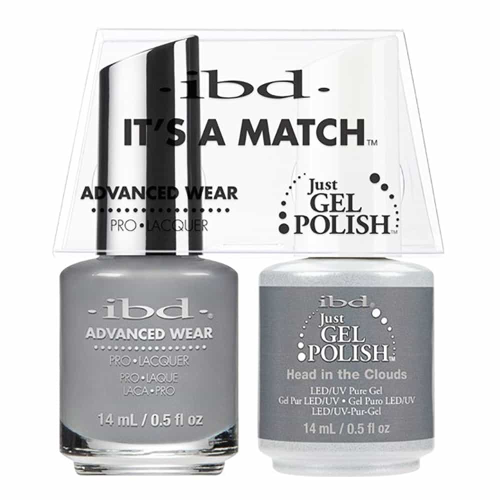 White Smoke IBD Just Gel Polish It's A Match - Head In The Clouds