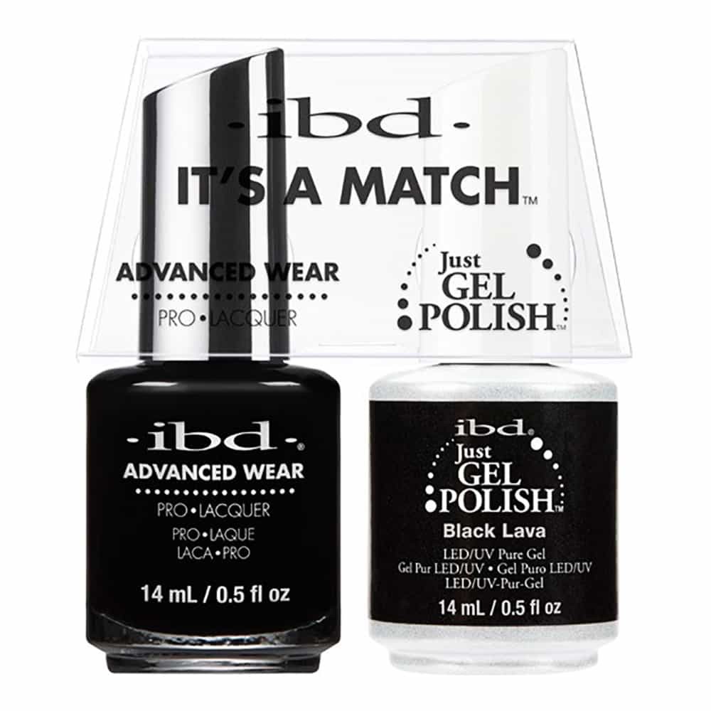 White Smoke IBD Just Gel Polish It's A Match - Black Lava