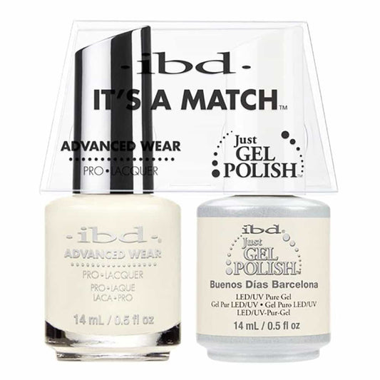 White Smoke IBD Just Gel Polish It's A Match-Bueno Dias Barcelona