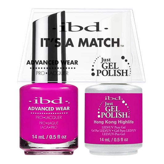 White Smoke IBD Just Gel Polish It's A Match - Hong Kong Highlife