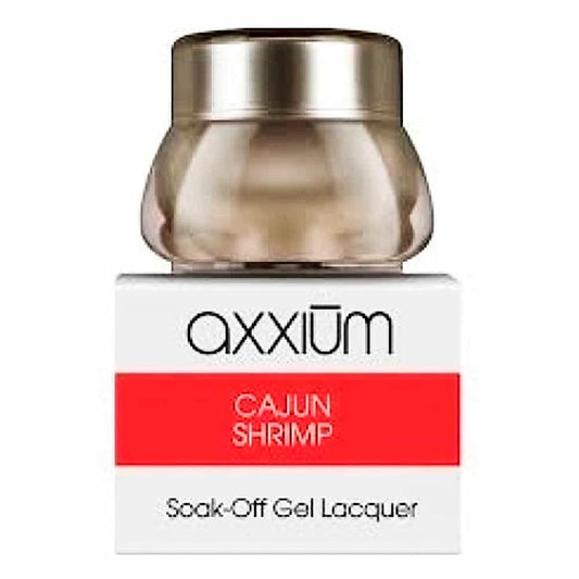 White Smoke OPI Axxium S/O Gel Lacquer Cajun Shrimp .21oz - 6g AX413