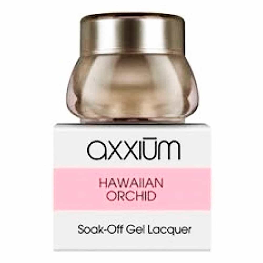White Smoke OPI Axxium S/O Gel Lacquer Hawaiian Orchid .21 oz.- 6g AX417