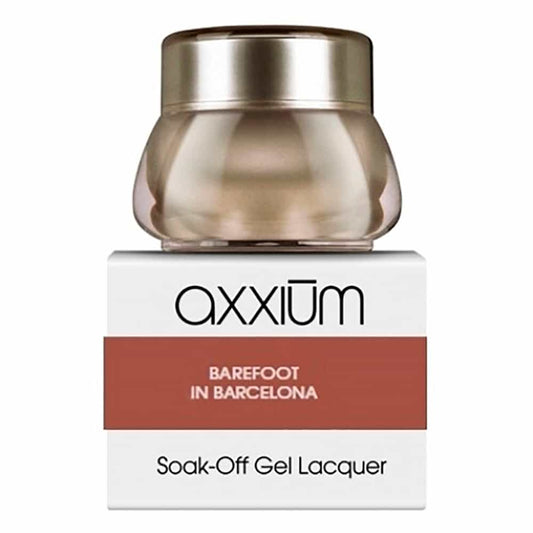 White Smoke OPI Axxium S/O Gel Lacq Barefoot in Barcelona .21oz-6g AXE41