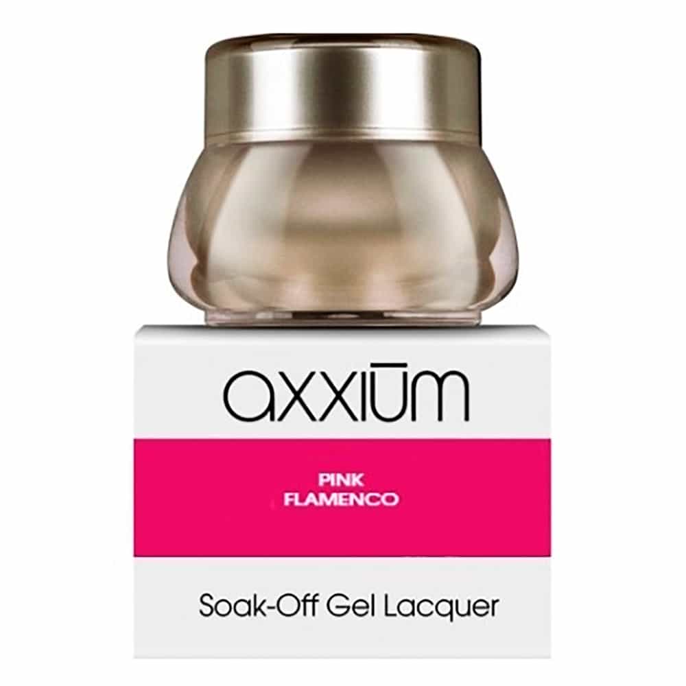 White Smoke OPI Axxium S/O Gel Lacq Pink Flamenco .21 oz - 6g AXE44
