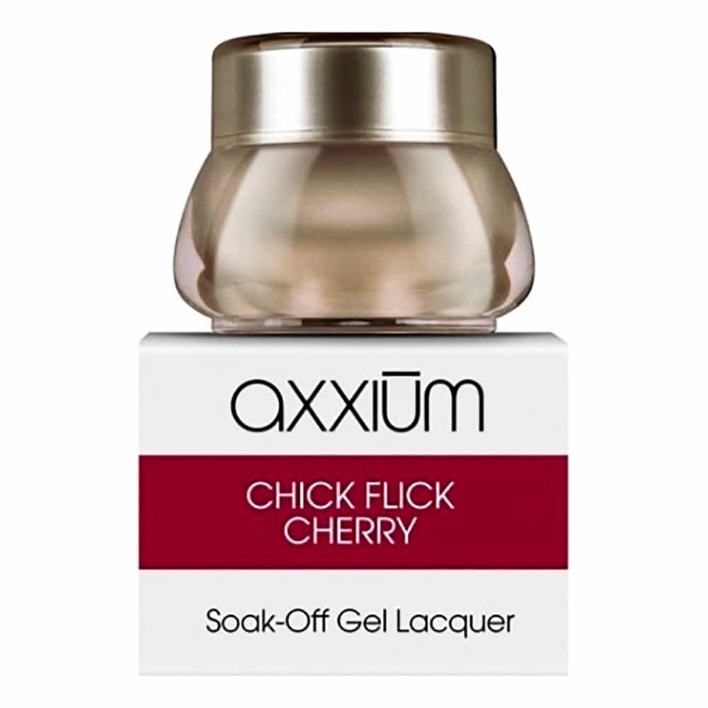 White Smoke OPI Axxium S/O Gel Lacquer Chick Flick Cherry .21oz-6g AXH02