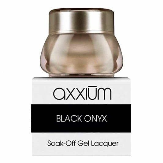 White Smoke OPI Axxium S/O Gel Lacquer Black Onyx .21oz - 6g AXT02