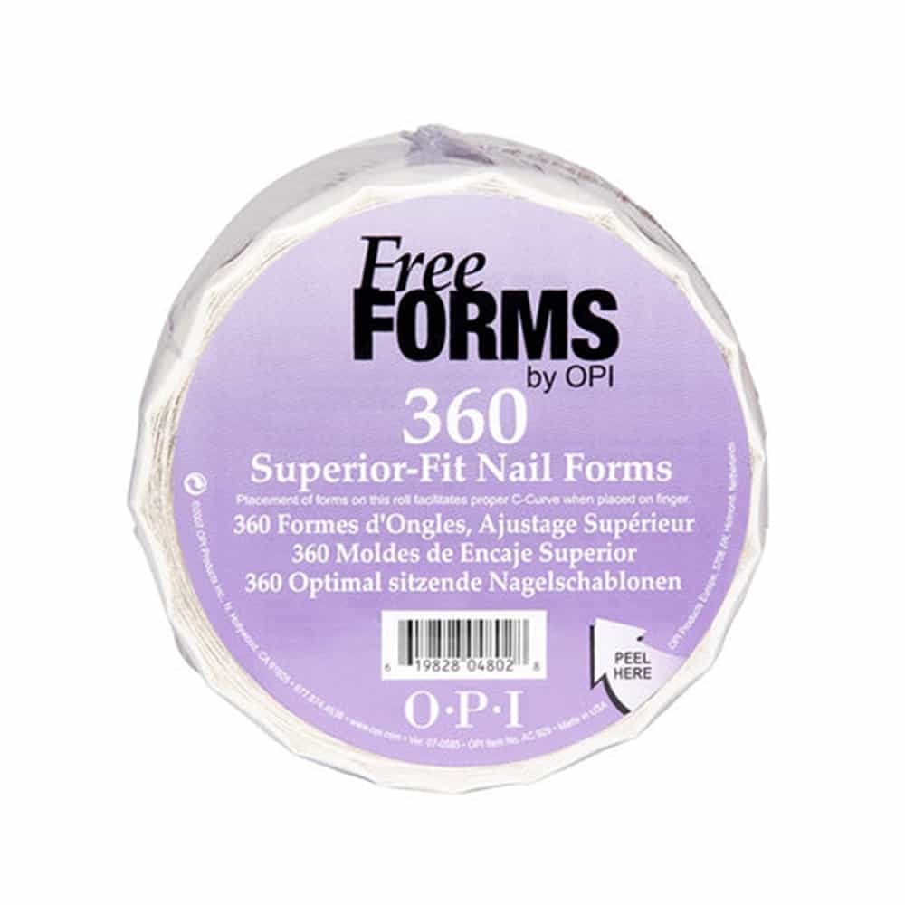 White Smoke OPI Freeform Superior-Fit Nail Forms - Roll 360 AC929