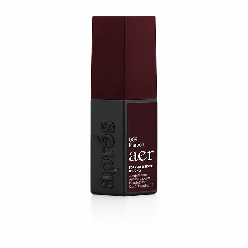 Black Apres Aer Gel Warm Color 15 ml/0.5 oz Maroon AERG-009 77939