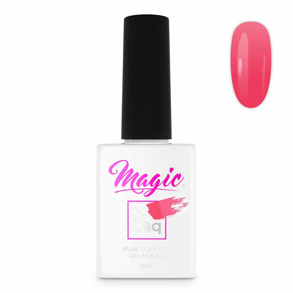 White Smoke Magic Gel Polish MLaq Tropical Peach -