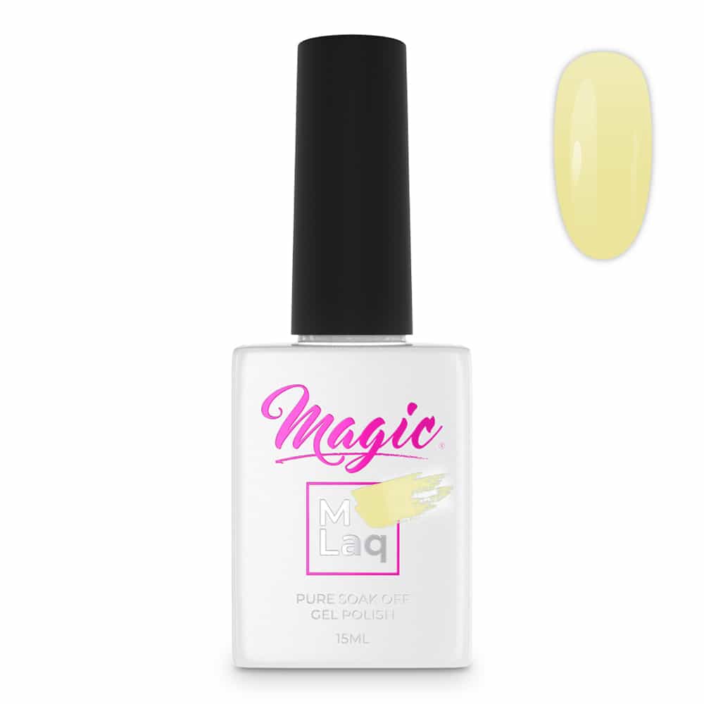 White Smoke Magic Gel Polish MLaq Celery Yellow -