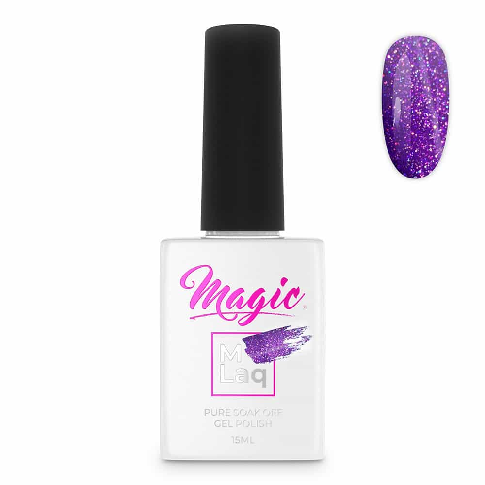 White Smoke Magic Gel Polish MLaq 15 ml - Midnight Purple