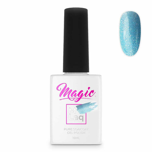 White Smoke Magic Gel Polish MLaq 15 ml - Frosty Blue