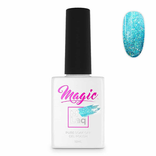 White Smoke Magic Gel Polish MLaq 15 ml - Blue Lagoon
