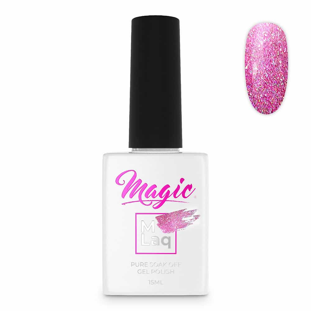 White Smoke Magic Gel Polish MLaq 15 ml - Pink Mosaic