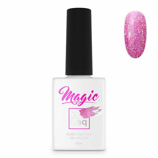 White Smoke Magic Gel Polish MLaq 15 ml - Pink Mosaic
