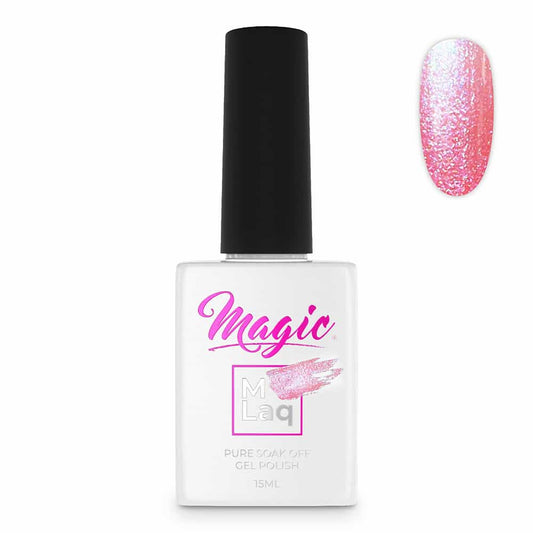 White Smoke Magic Gel Polish MLaq 15 ml - Paradise Pink