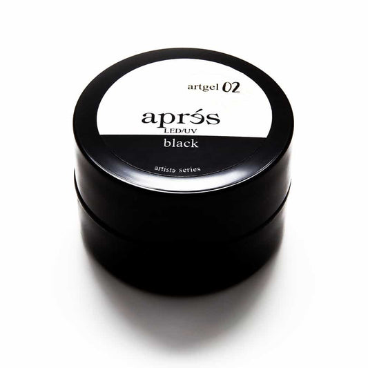 Black Apres Art Gel LED/UV Artgel02 - Black APAG-B