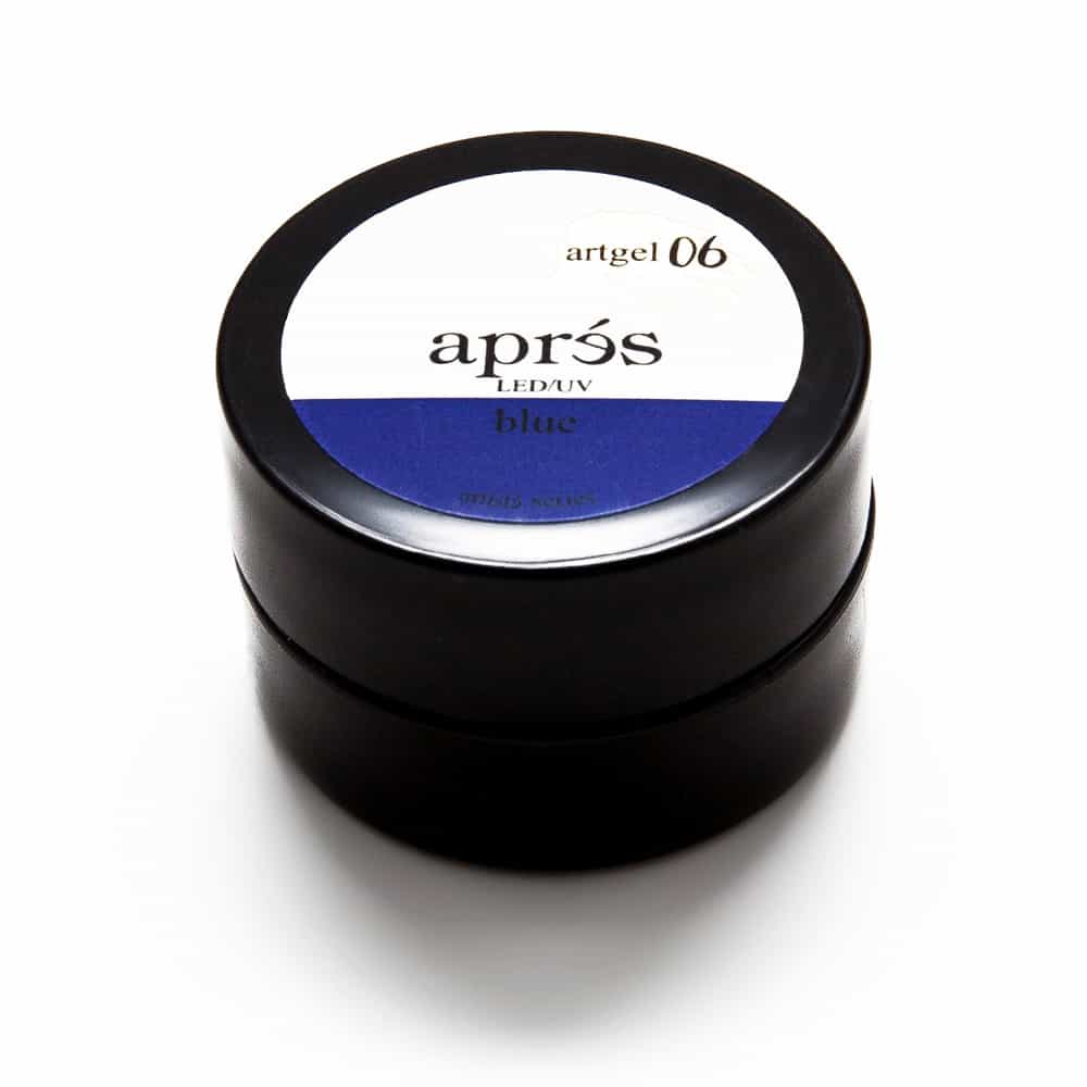 White Smoke Apres Art Gel LED/UV Artgel06 - Blue APAG-BLU