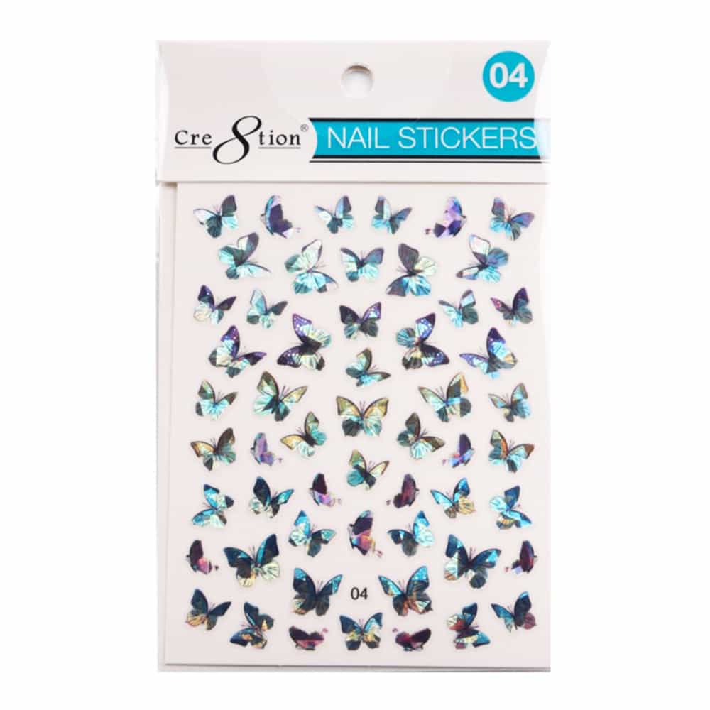 Lavender Cre8tion Nail Art Sticker Butterfly 04 1101-1112