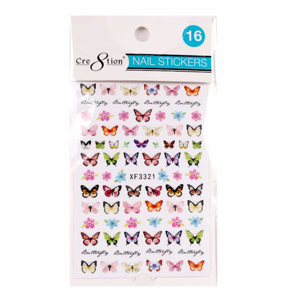 Misty Rose Cre8tion Nail Art Sticker Butterfly 16 1101-1127