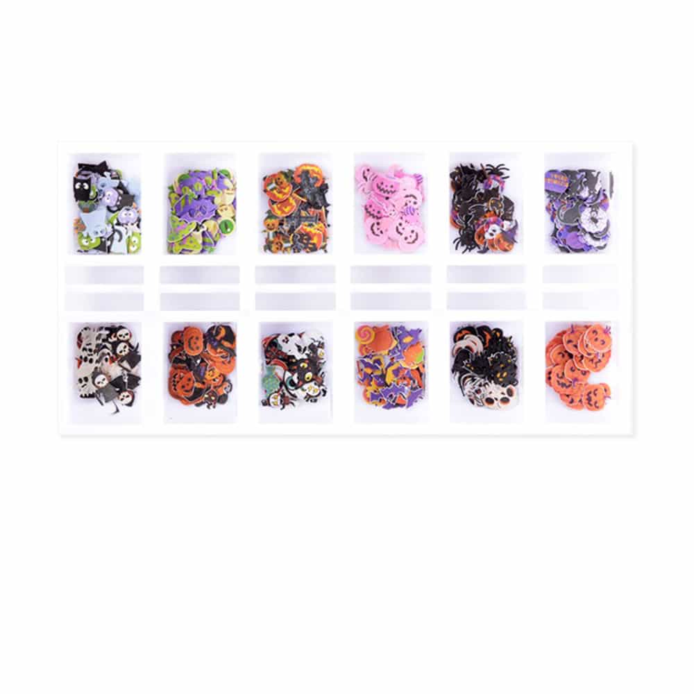 White Smoke Cre8tion Colorful Nail Art 12 Styles Halloween 1101-1140