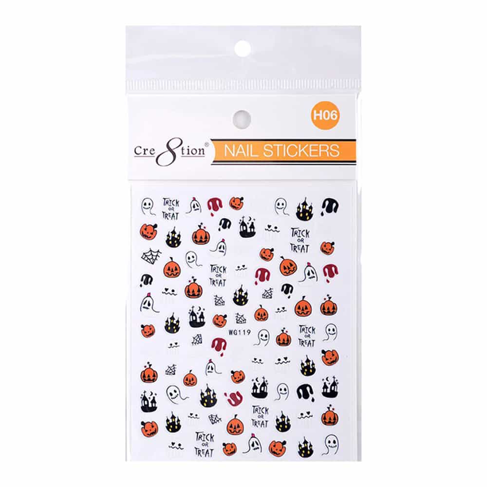White Smoke Cre8tion Nail Art Sticker Halloween H06 1101-1151