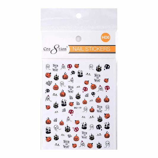 White Smoke Cre8tion Nail Art Sticker Halloween H06 1101-1151