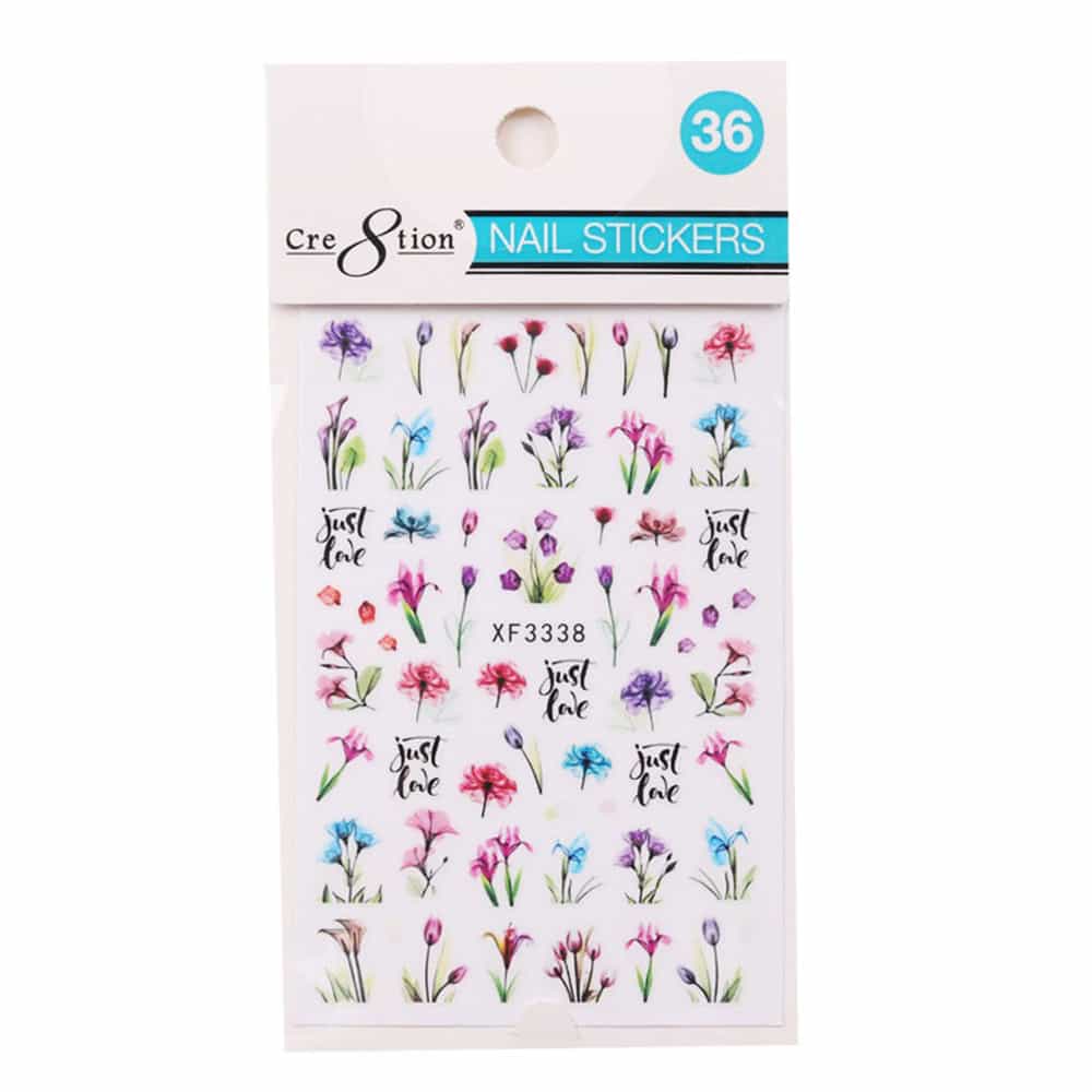 Lavender Cre8tion Nail Art Sticker Butterfly 36 1101-1167