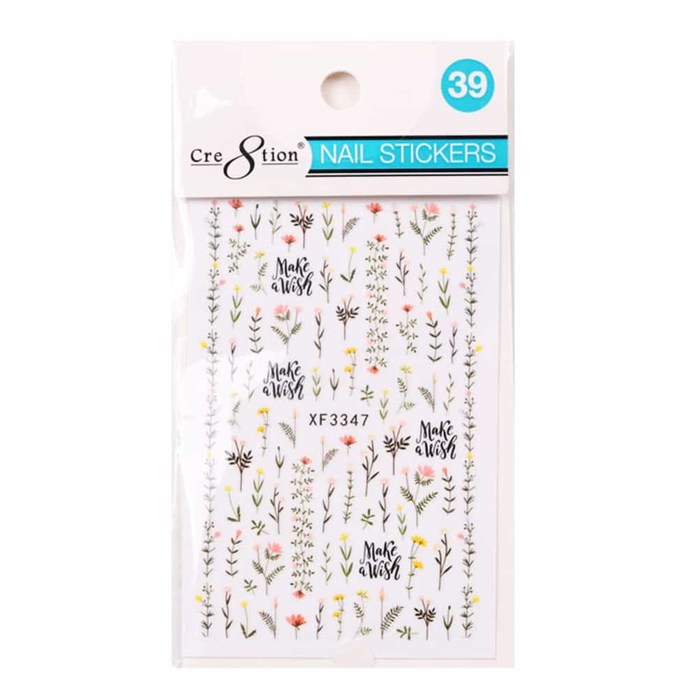 Misty Rose Cre8tion Nail Art Sticker Butterfly 39 1101-1170