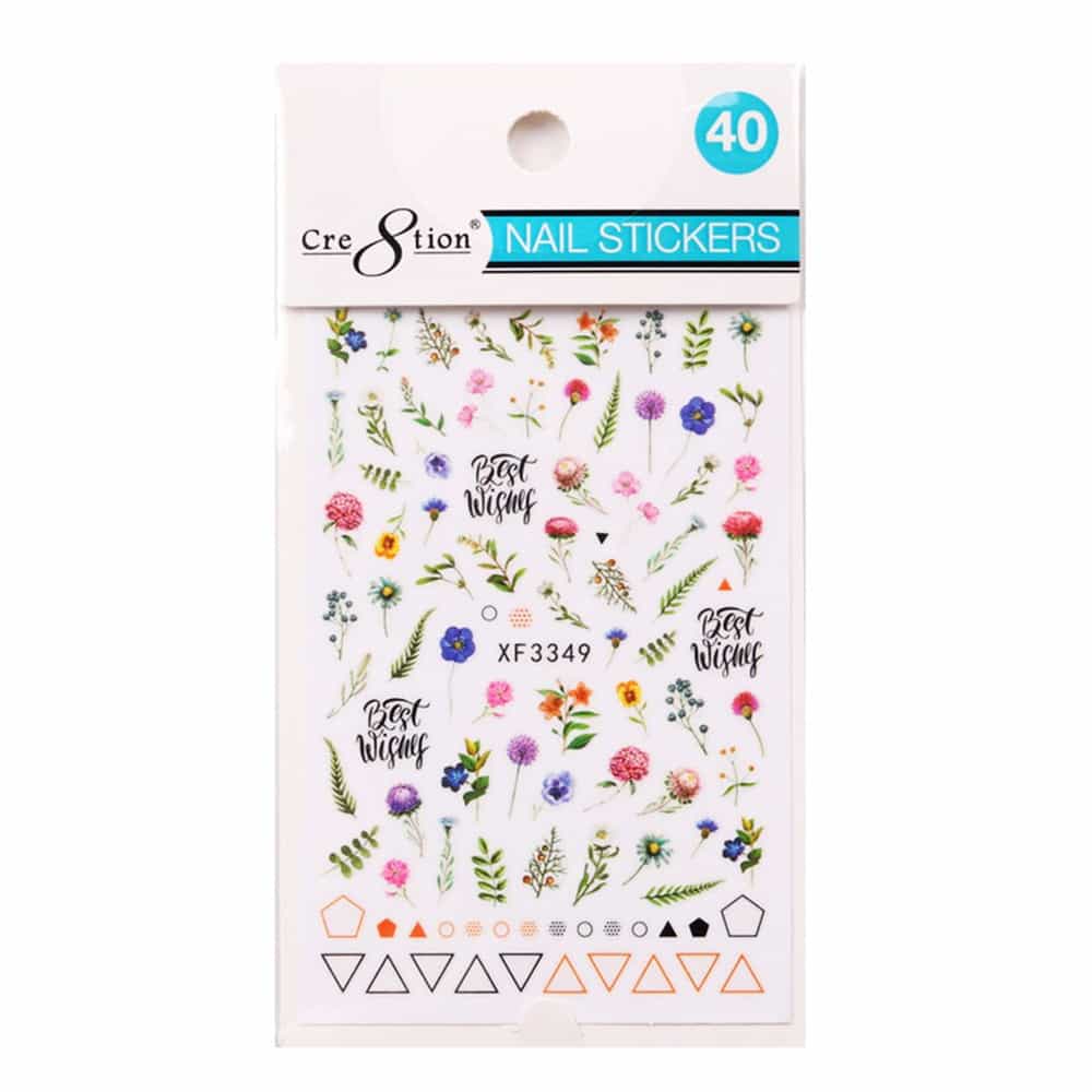 Misty Rose Cre8tion Nail Art Sticker Butterfly 40 1101-1171
