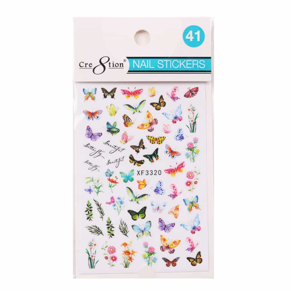 Lavender Cre8tion Nail Art Sticker Butterfly 41 1101-1172