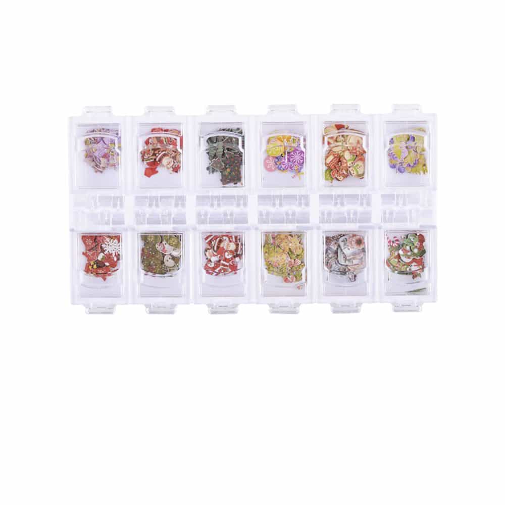 Lavender Cre8tion Colorful Nail Art Sequins 12 Styles Christ1101-1216
