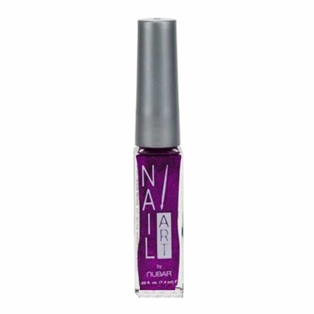 White Smoke Nubar Nail Art Strippers Fuchsia Glitter A183