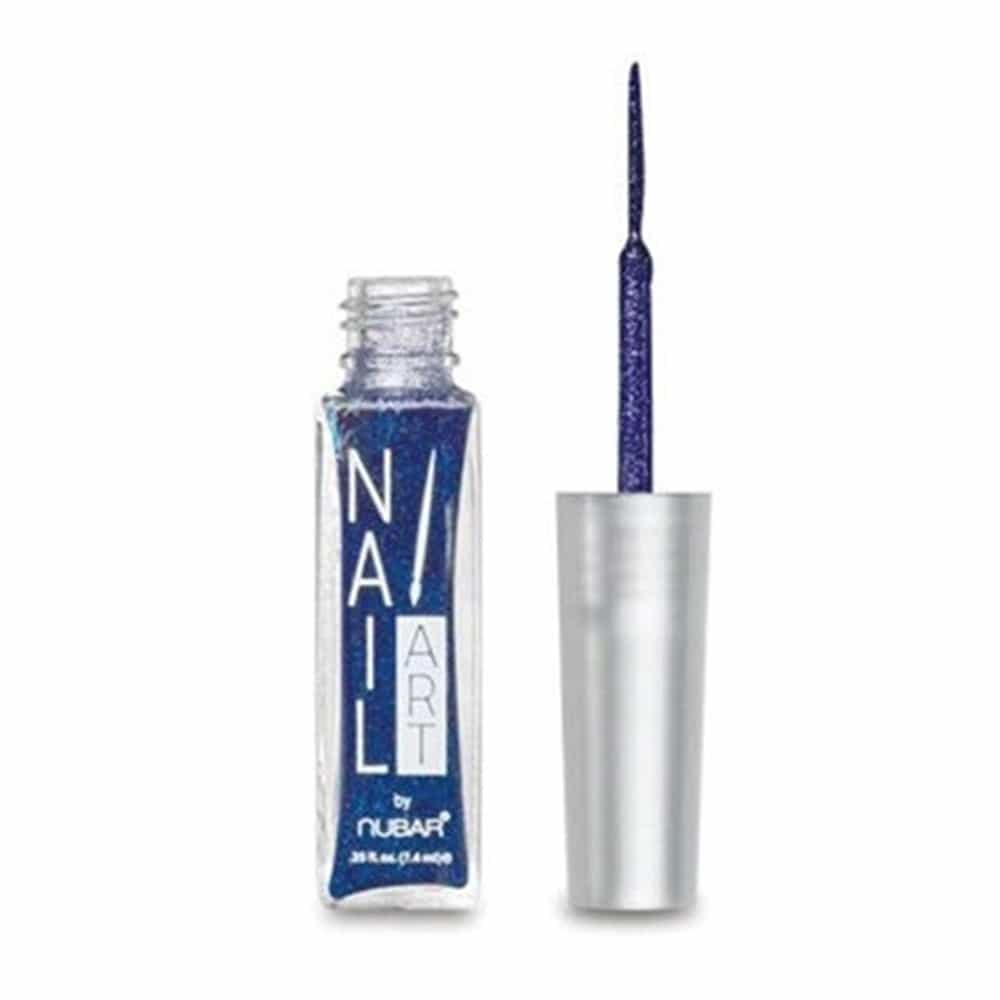 White Smoke Nubar Nail Art Strippers Azure Glitter A186
