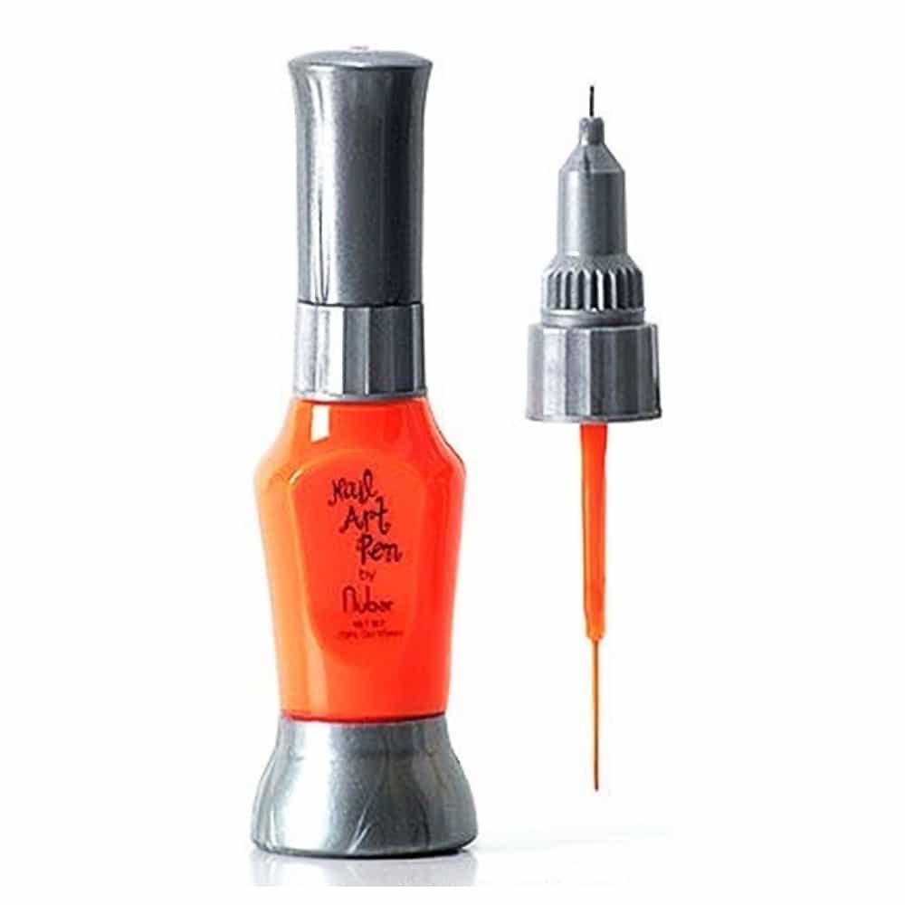 White Smoke Nubar Nail Art Pen Neon Orange NAP119